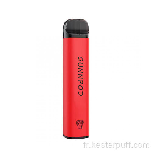 2000 Puffs Gunpod 20 saveurs en gros vape jetable